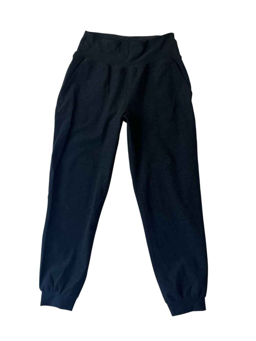 Beyond Yoga Spacedye Midi Joggers S Charcoal Light black Pockets pants Womens